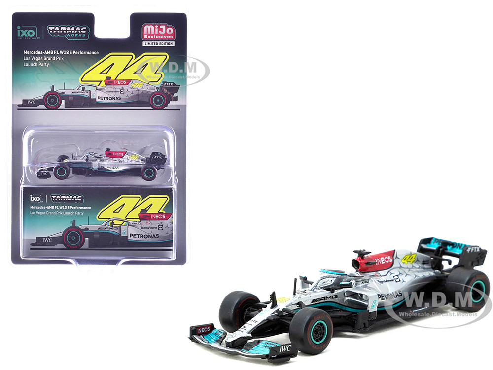 Mercedes-AMG F1 W12 E Performance Formula One F1 "Las Vegas Grand Prix Launch Party" "Global64" Series 1/64 Diecast Model Car by Tarmac Works diecast model