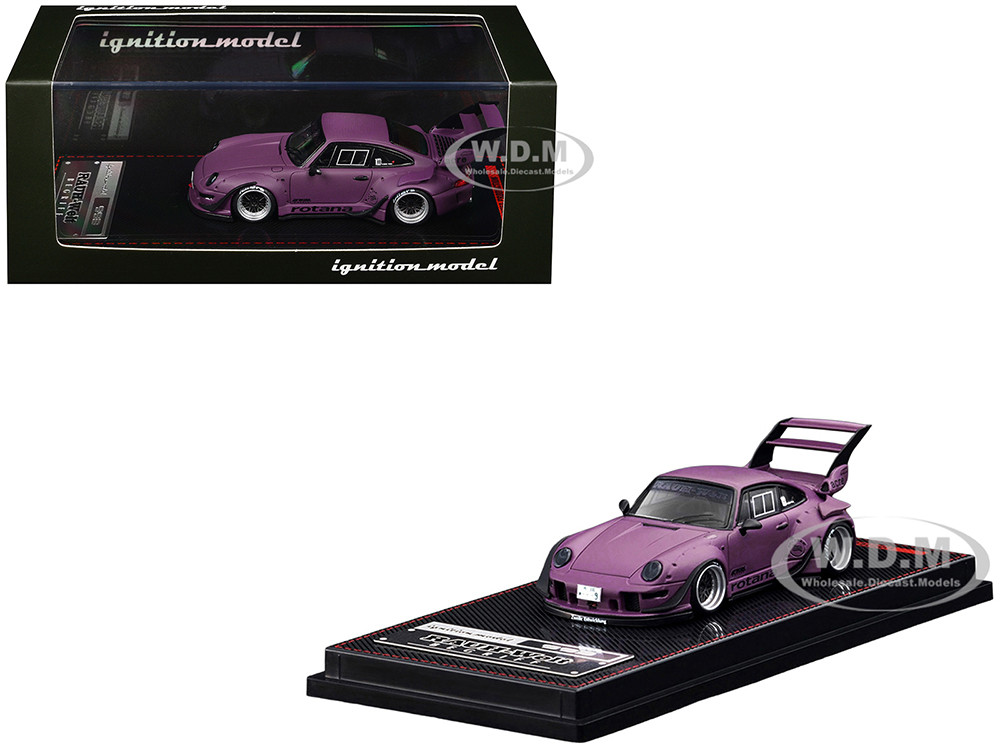 RWB 993 "Rotana" Matt Purple 1/64 Diecast Model Car by Ignition Model diecast model