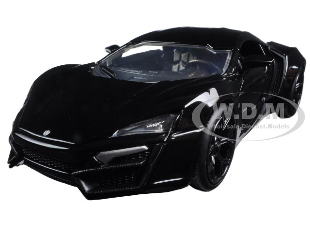 Lykan Hypersport Glossy Black 1/24 Diecast Model Cars by Jada diecast model