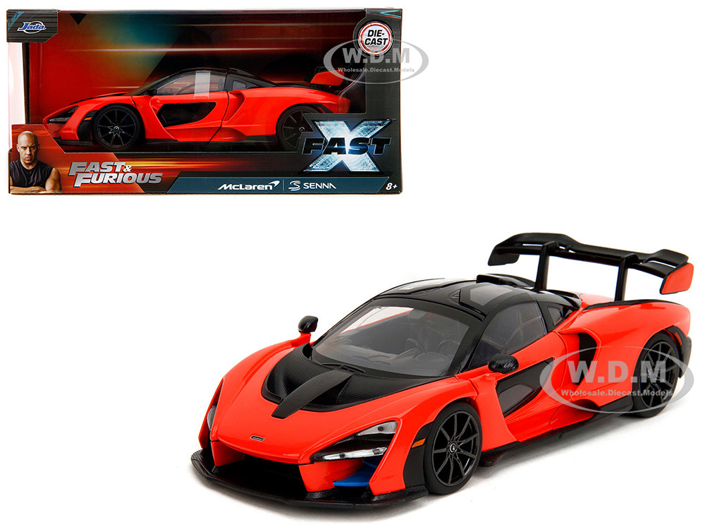 McLaren Senna Red and Black "Fast X" (2023) Movie "Fast & Furious" Series 1/24 Diecast Model Car by Jada diecast model