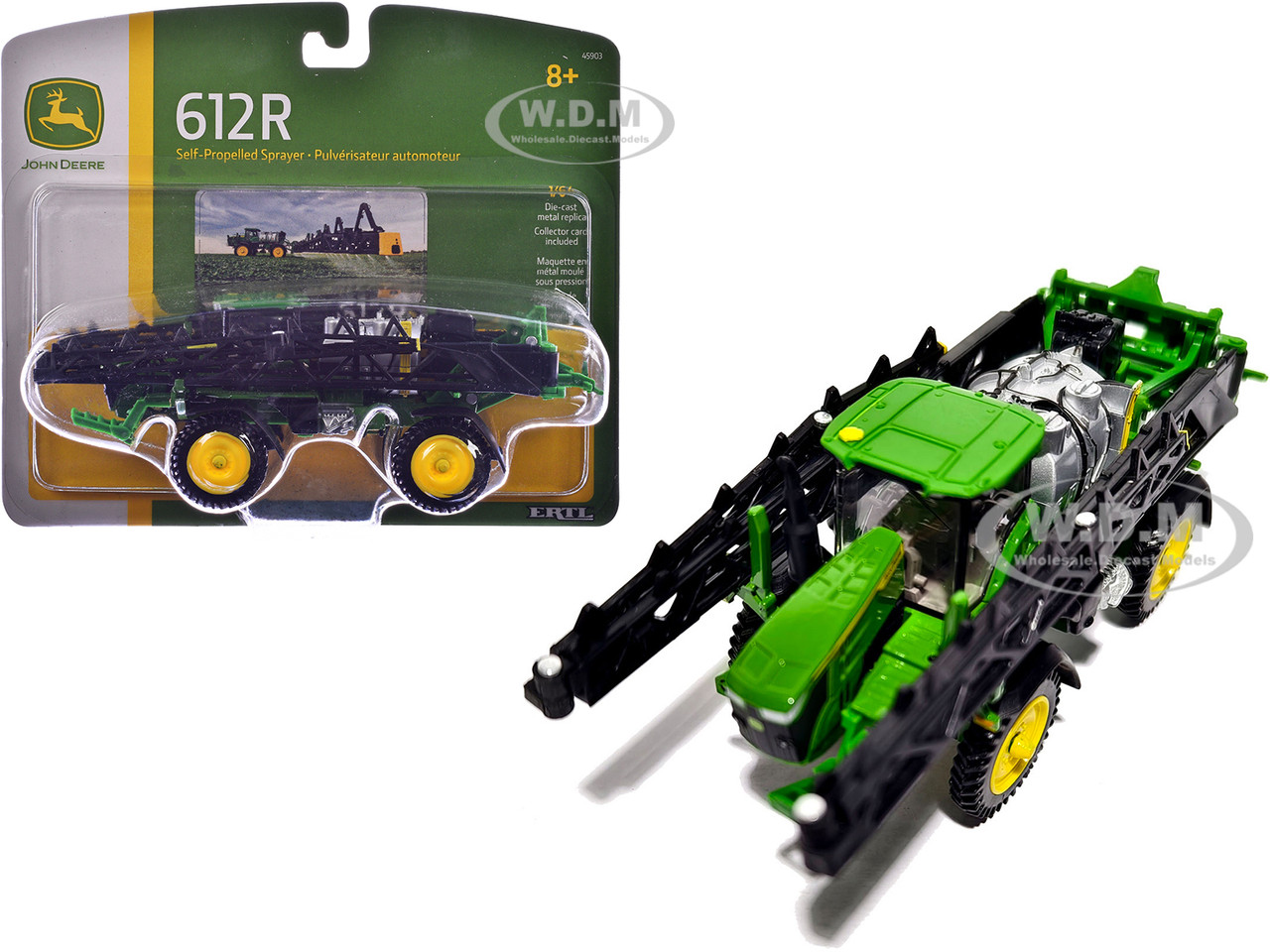 John Deere 612R Self-Propelled Sprayer Green 1/64 Diecast Model by ERTL TOMY diecast model