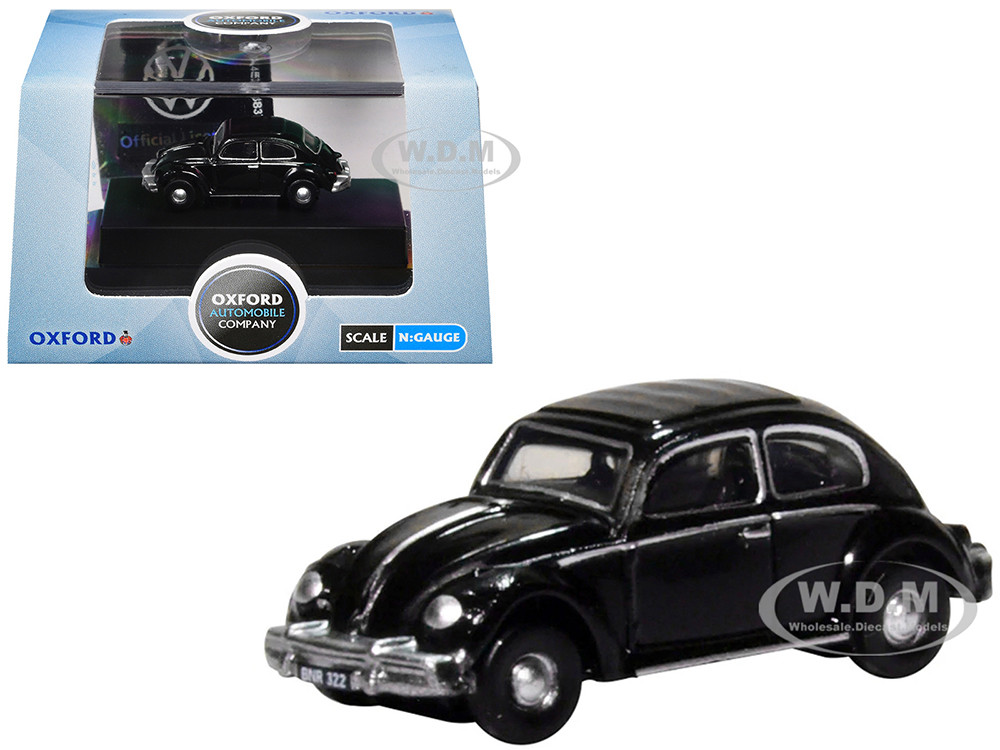 Volkswagen Beetle Black 1/148 (N) Scale Diecast Model Car by Oxford Diecast diecast model