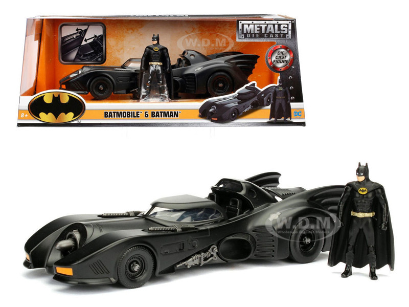 1989 Batmobile with Diecast Batman Figure 1/24 Diecast Model Car by Jada diecast model