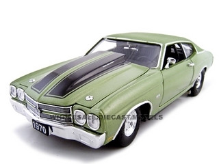 1970 Chevrolet Chevelle SS 454 Pro Street Green 1/24 Diecast Car by Unique Replicas diecast model