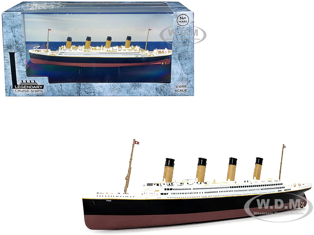 RMS Titanic Passenger Ship 1/1250 Diecast Model by Legendary Cruise Ships diecast model