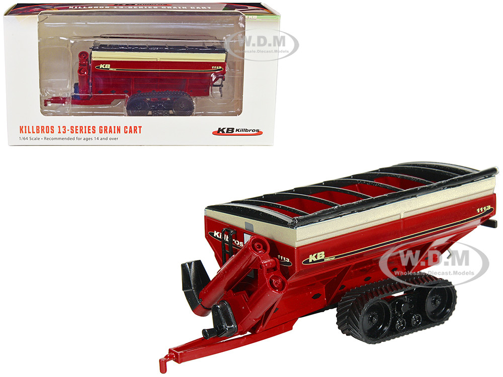 Killbros 1113 Grain Cart with Tracks Red 1/64 Diecast Model by SpecCast diecast model