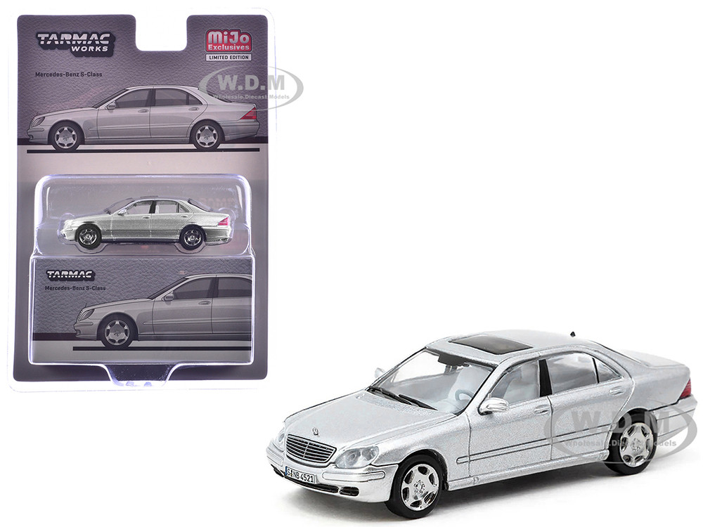 Mercedes-Benz S-Class Brilliant Silver Metallic "Global64" Series 1/64 Diecast Model by Tarmac Works diecast model