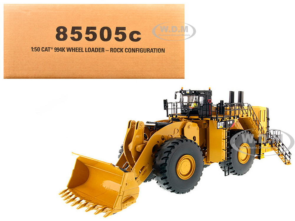 CAT Caterpillar 994K Wheel Loader with Rock Bucket and Operator "Core Classics" Series 1/50 Diecast Model  by Diecast Masters diecast model