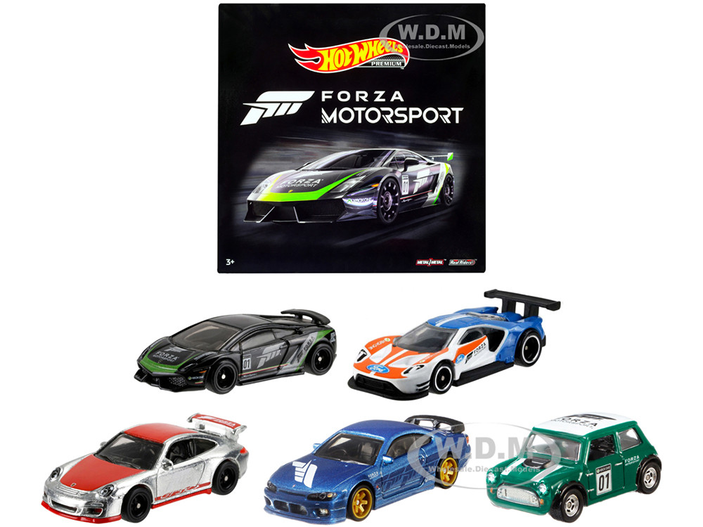"Forza Motorsport" 5 piece Set Diecast Model Cars by Hot Wheels diecast model