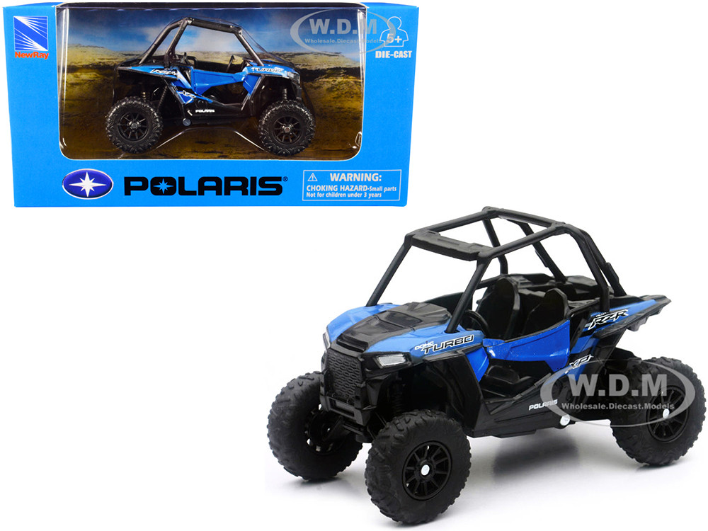 Polaris RZR XP Turbo DOHC Mini ATV Blue and Black Diecast Model by New Ray diecast model