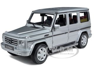 Mercedes Benz G Class Wagon Silver 1/24-1/27 Diecast Model Car by Welly diecast model