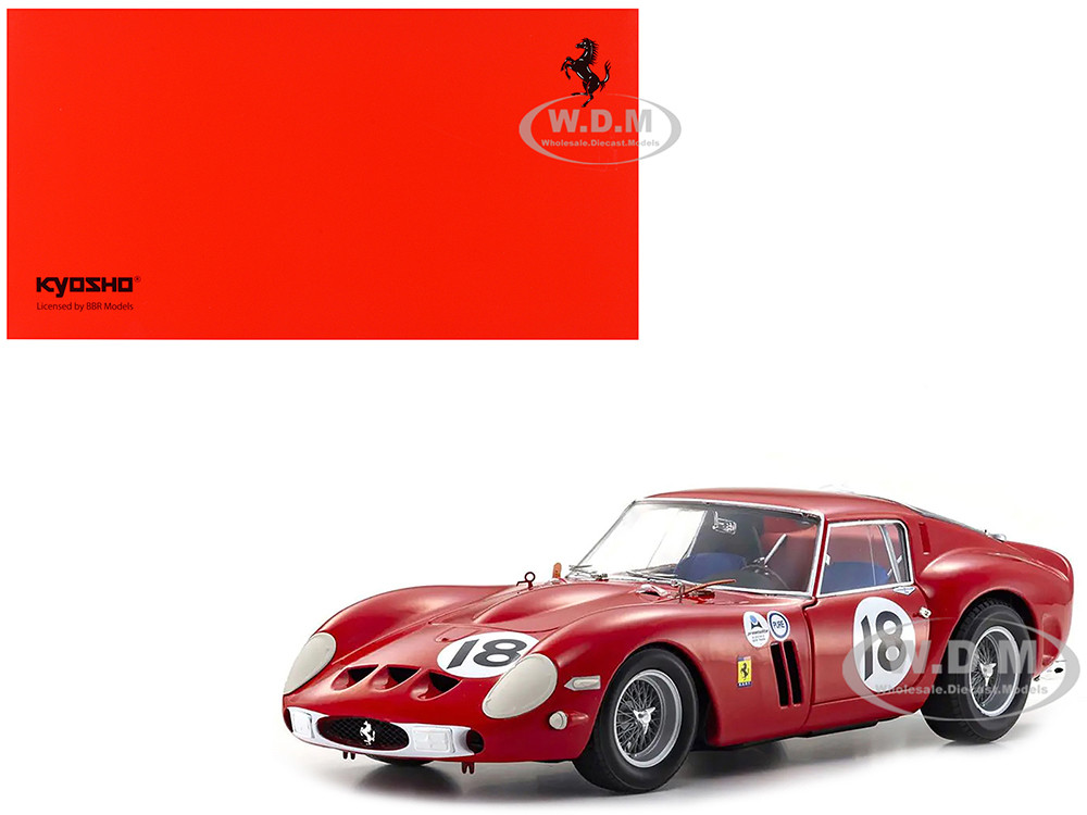 Ferrari 250 GTO #18 Pedro Rodriguez Winner "Daytona 3 Hours" (1963) 1/18 Diecast Model Car by Kyosho diecast model