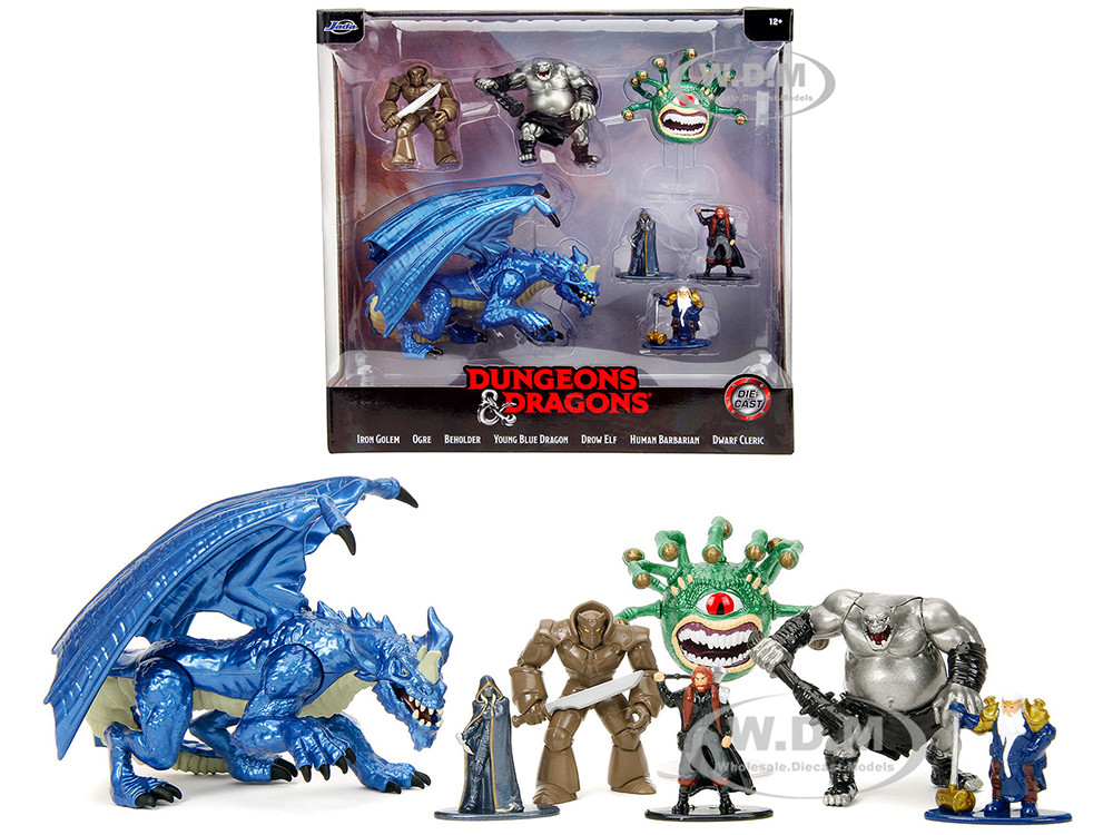"Dungeons and Dragons" Set of 7 Diecast Figures by Jada diecast model