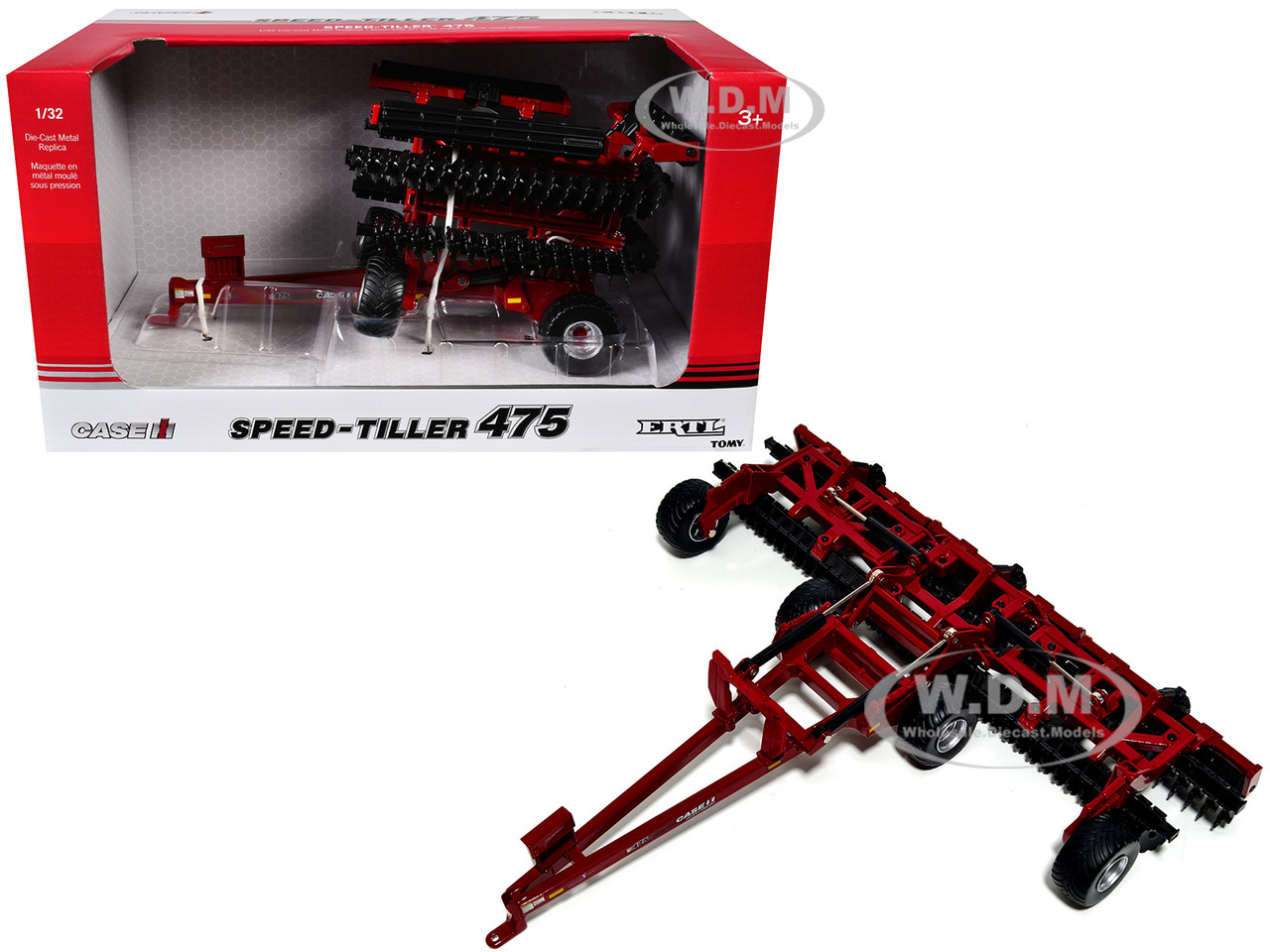 Case IH Speed-Tiller 475 Cultivator Red 1/32 Diecast Model by ERTL TOMY diecast model