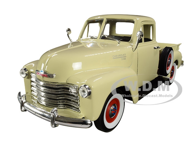 1953 Chevrolet 3100 Pickup Truck Cream 1/24-1/27 Diecast Model Car by Welly diecast model