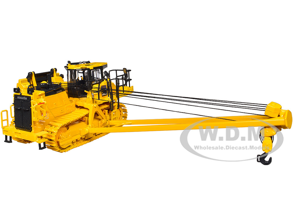 Komatsu D155CX-8 With K170 Pipelayer Yellow with Accessories 1/50 Diecast Model by First Gear diecast model