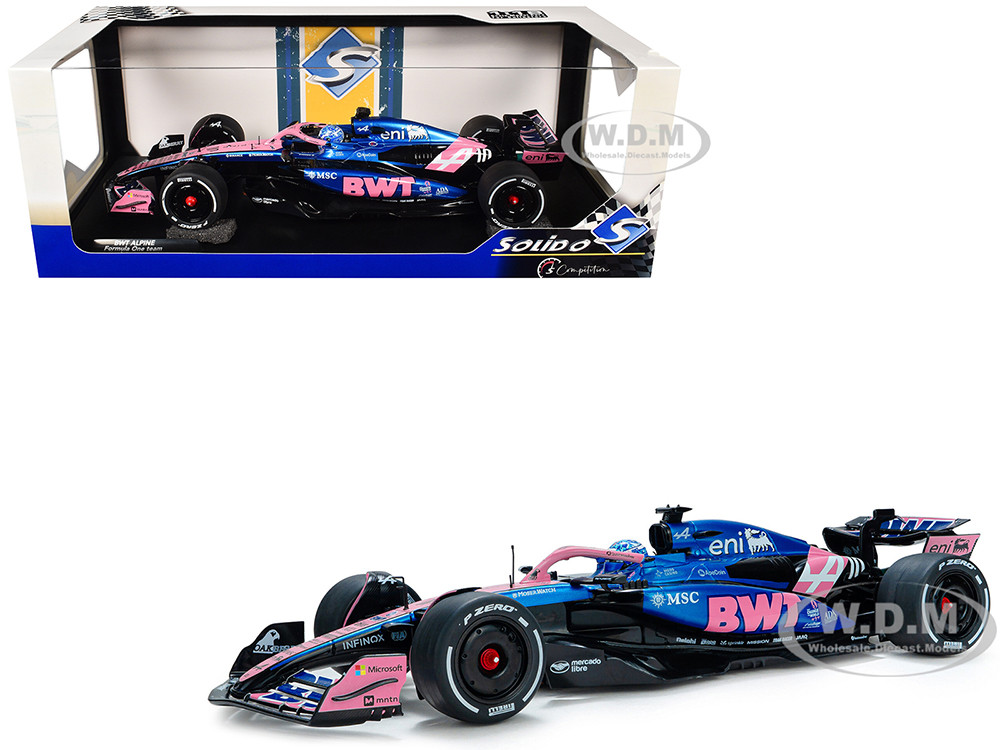 Alpine A525 #10 Pierre Gasly "BWT" Formula One F1 "Bahrain GP" (2025) "Competition" Series 1/18 Diecast Model Car by Solido diecast model