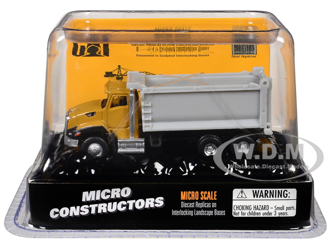 CAT Caterpillar CT660 Dump Truck Yellow "Micro-Constructor" Series Diecast Model by Diecast Masters diecast model