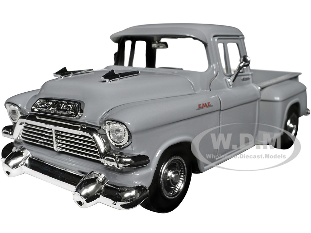 1957 GMC Blue Chip Pickup Truck Gray "Timeless Legends" Series 1/24 Diecast Model Car by Motormax diecast model