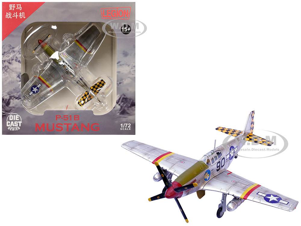 North American P-51B Mustang Aircraft "Sweet Clara II, 319th Fighter Squadron, 325th Fighter Group" (1944) United States Army Air Forces 1/72 Diecast Model Airplane by Legion diecast model