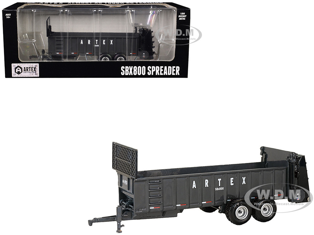 Artex SBX800 Spreader Dark Gray 1/64 Diecast Model by SpecCast diecast model