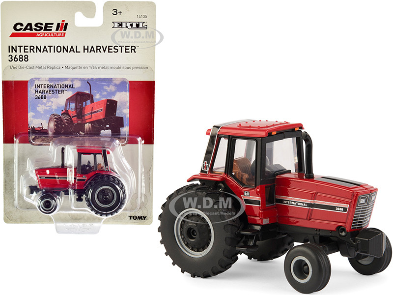 IH International Harvester 3688 Tractor Red "Case IH Agriculture" 1/64 Diecast Model by ERTL TOMY diecast model