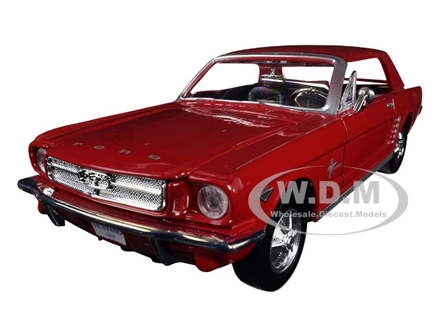 1964 1/2 Ford Mustang Red 1/24 Diecast Model Car by Motormax diecast model