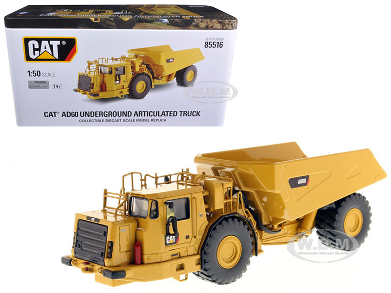 CAT Caterpillar AD60 Articulated Underground Truck with Operator "High Line Series" 1/50 Diecast Model by Diecast Masters diecast model