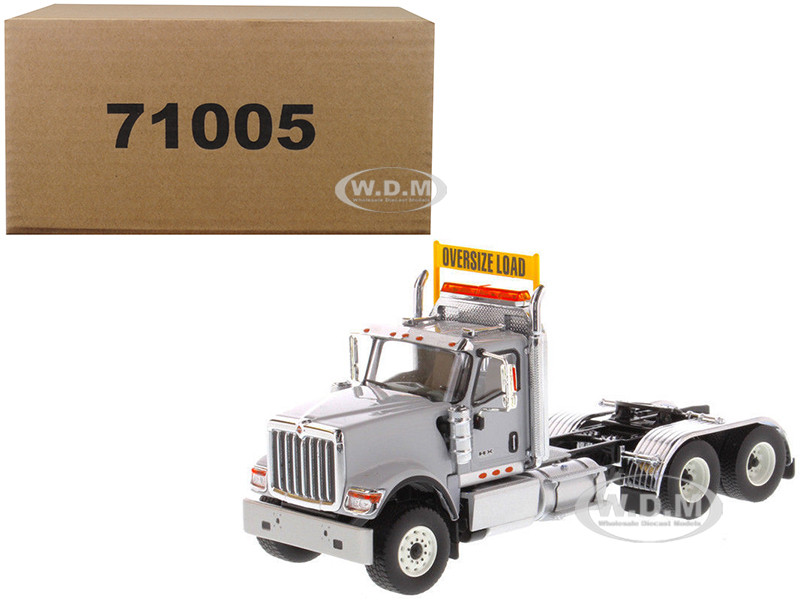 International HX520 Day Cab Tandem Tractor Light Grey 1/50 Diecast Model by Diecast Masters diecast model
