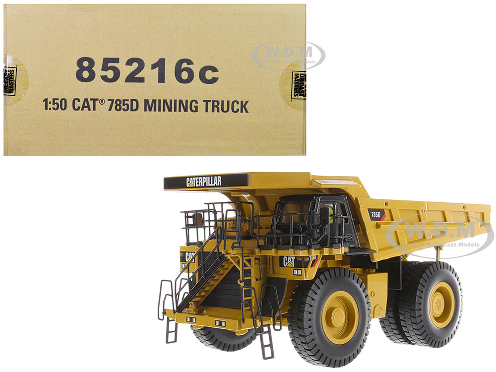 CAT Caterpillar 785D Mining Truck Yellow with Operator "Core Classics" Series 1/50 Diecast Model by Diecast Masters diecast model