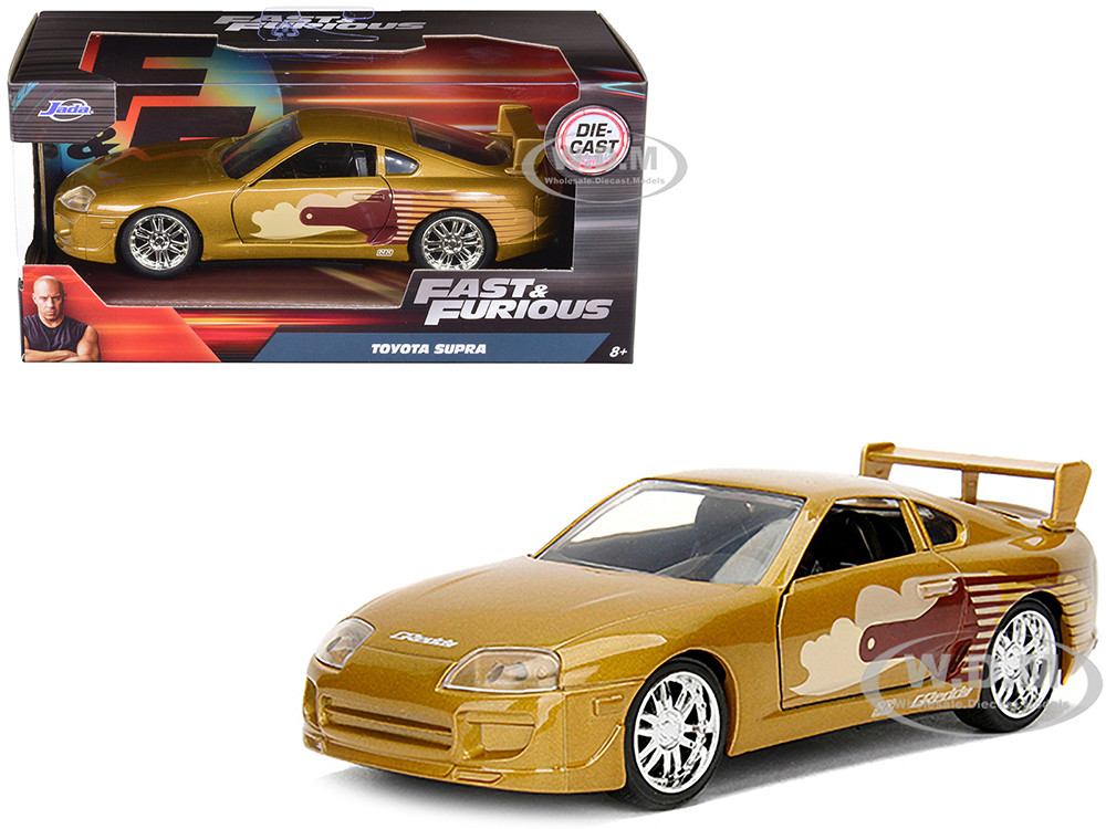 Slap Jack's Toyota Supra Gold "Fast & Furious" Movie 1/32 Diecast Model Car by Jada diecast model