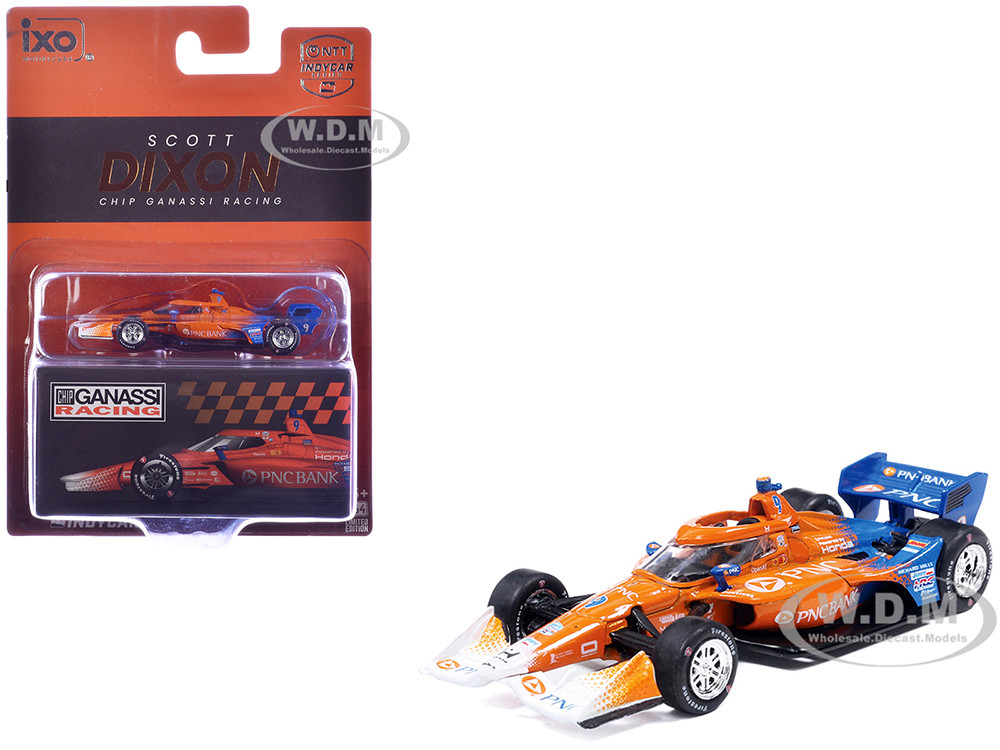 Dallara IndyCar #9 Scott Dixon "PNC Bank" Chip Ganassi Racing (Road Course Configuration) "NTT IndyCar Series" (2026) 1/64 Diecast Model Car by IXO Models diecast model