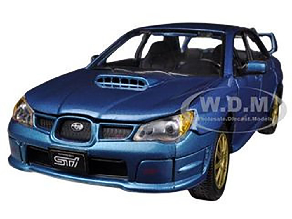 Subaru Impreza WRX STi Blue Metallic 1/24 Diecast Model Car by Motormax diecast model