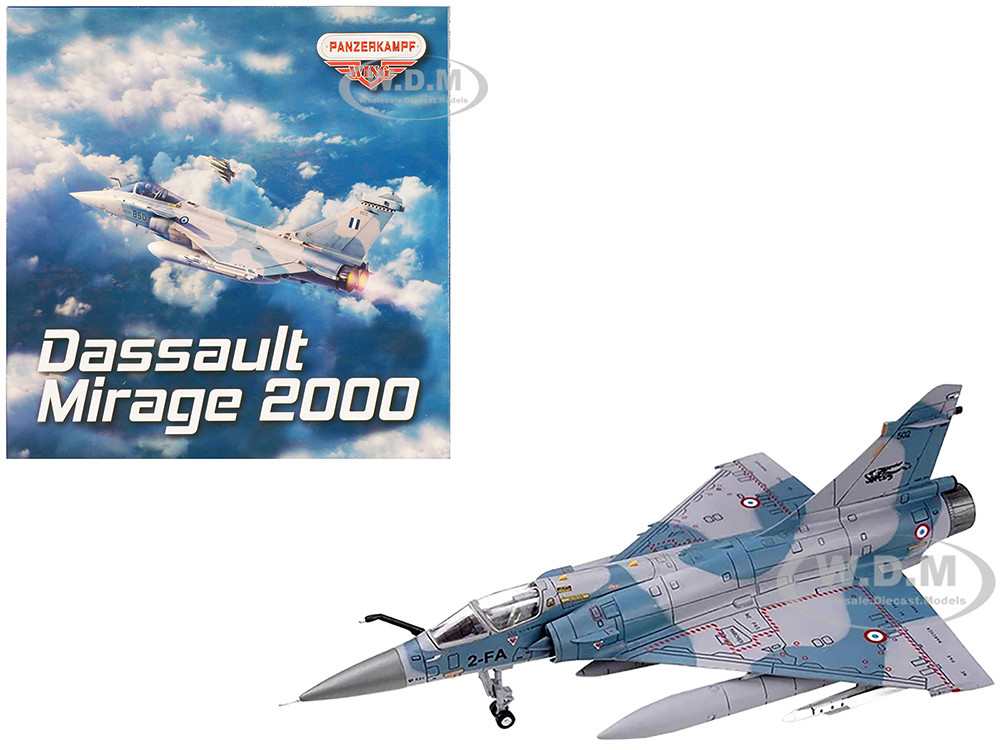 Dassault Mirage 2000-5F Fighter Aircraft "2-FA, Cigognes" French Air Force "Wing" Series 1/72 Diecast Model by Panzerkampf diecast model