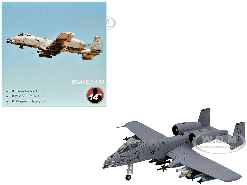 Republic A-10C Thunderbolt II Attack Aircraft "Flying Tigers, 23rd Fighter Group, 23rd Wing" (2003) United States Air Force 1/100 Diecast Model Airplane diecast model