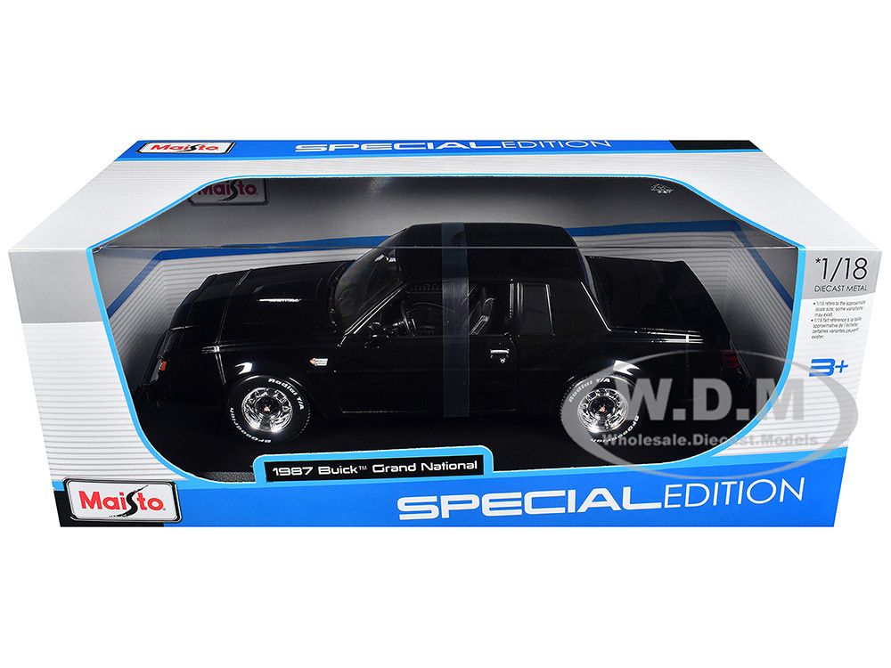 1987 Buick Grand National Black "Special Edition" Series 1/18 Diecast Model Car by Maisto diecast model