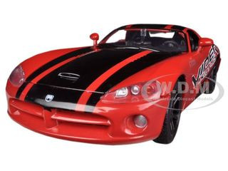 2003 Dodge Viper SRT-10 #8 Red with Black Stripes "GT Racing" Series 1/24 Diecast Model Car by Motormax diecast model