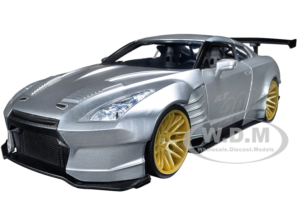 2009 Nissan GT-R (R35) Ben Sopra Silver "I Love the 2000's" Series 1/24 Diecast Model Car by Jada diecast model