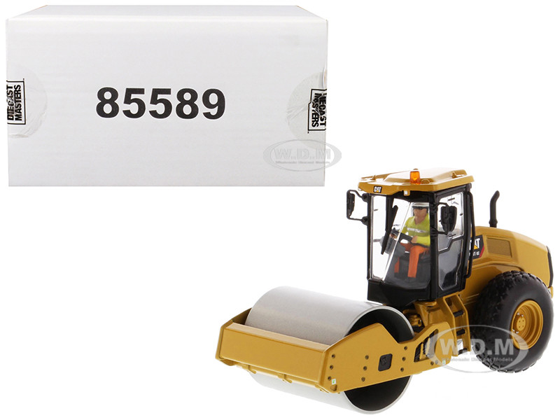 CAT Caterpillar CS11 GC Vibratory Soil Compactor with Operator "High Line Series" 1/50 Diecast Model by Diecast Masters diecast model