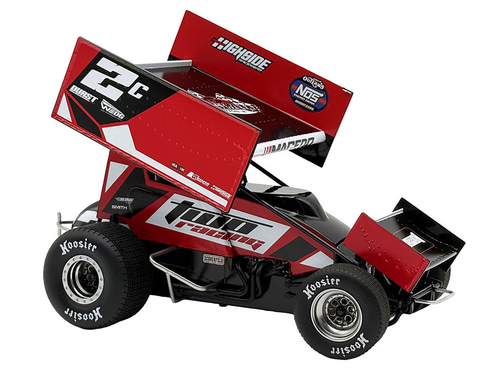 Winged Sprint Car #2C Cole Macedo "Two C Racing" (2025) 1/18 Diecast Model Car by ACME diecast model