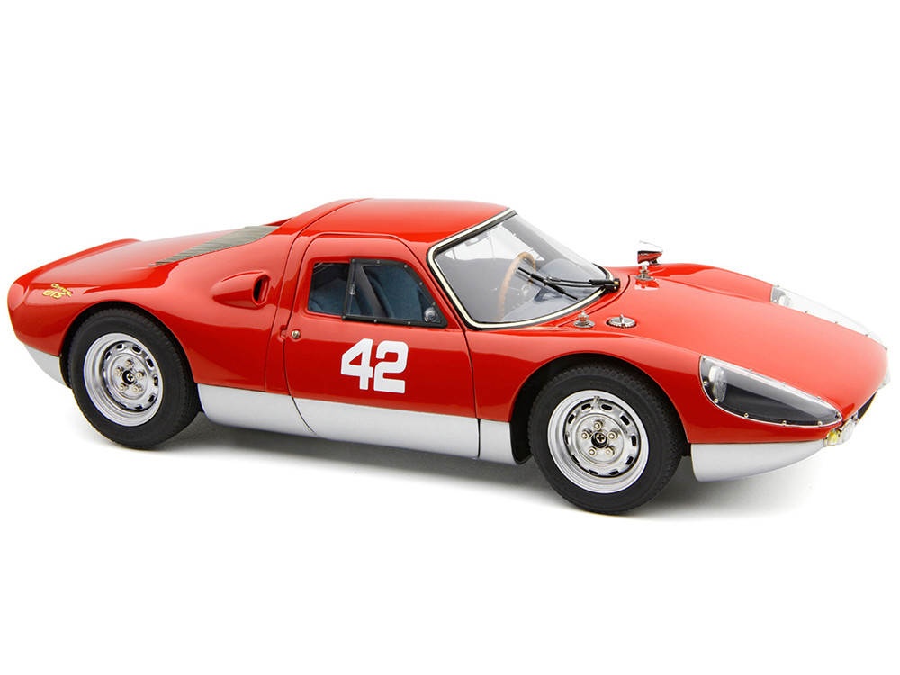 Porsche 904 Carrera GTS #42 Red "Pebble Beach Auction 2017" Limited Edition to 1000 pieces Worldwide 1/18 Diecast Model Car by CMC diecast model