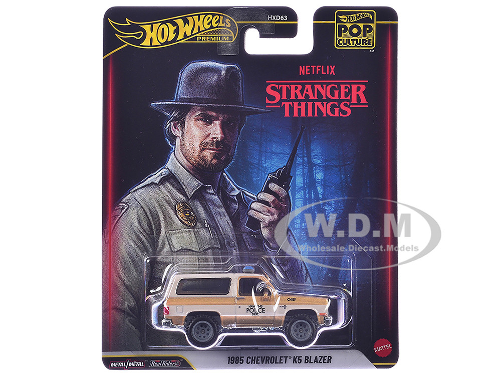 1985 Chevrolet K5 Blazer Gold Metallic and Cream "Stranger Things" (2016-2025) TV Series Diecast Model Car by Hot Wheels diecast model