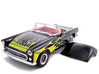 1956 Ford Thunderbird Pro Street Black 1/24 Diecast Car by Unique Replicas diecast model