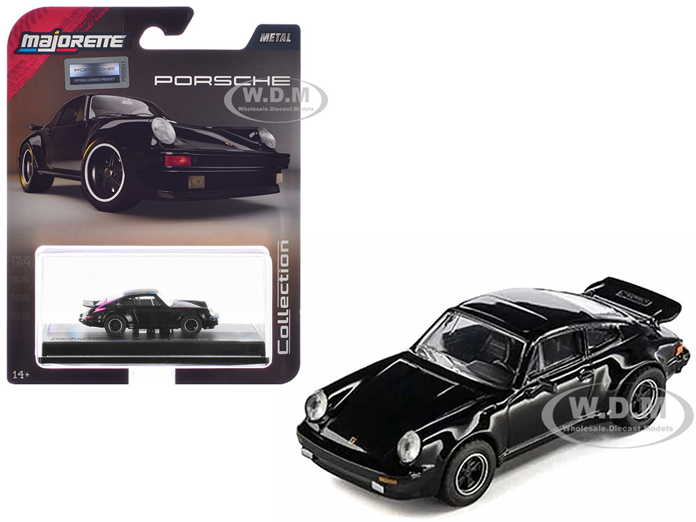 1975 Porsche 930 Turbo Black "Collection" Series 1/64 Diecast Model Car by Majorette diecast model