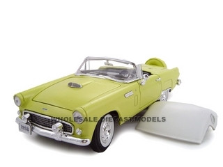1956 Ford Thunderbird Yellow 1/24 Diecast Model Car by Unique Replicas diecast model