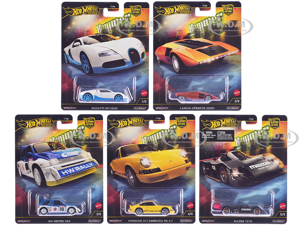 "Hammer Drop" 5 piece Set "Car Culture" 2024 Series F Diecast Model Cars by Hot Wheels diecast model