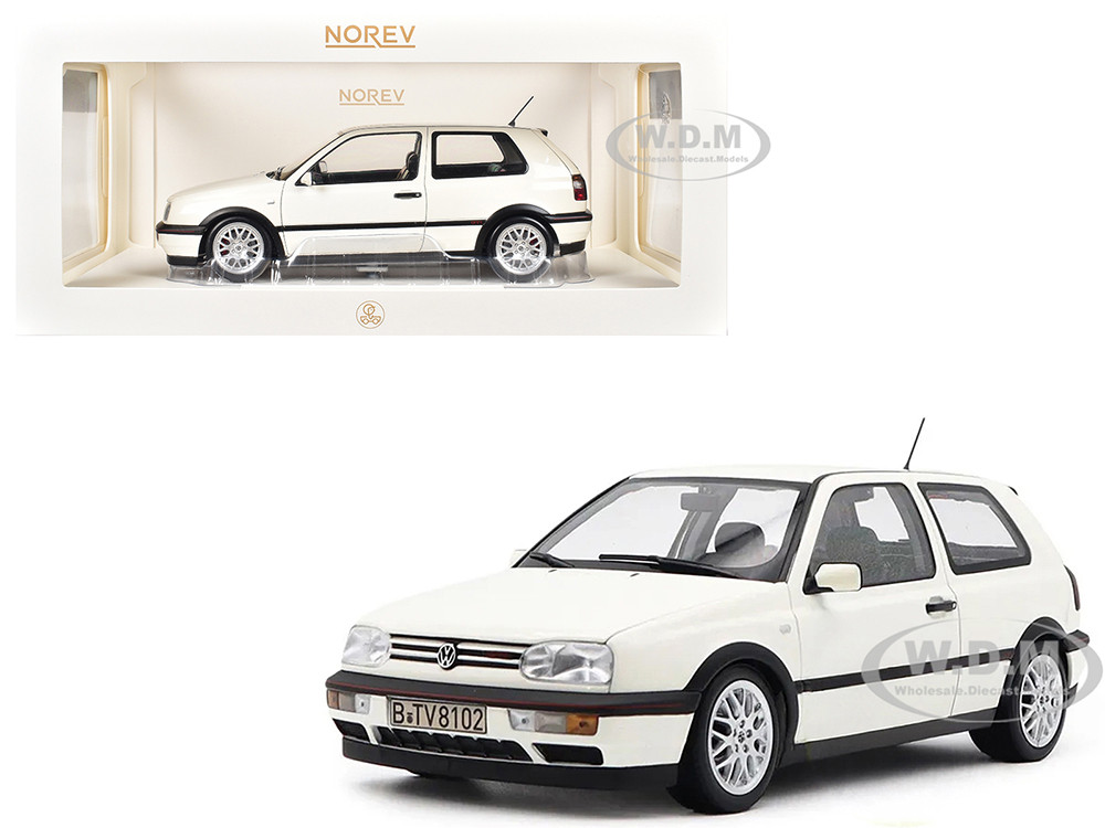 1996 Volkswagen Golf GTI Candy White "20 Years Anniversary Edition" 1/18 Diecast Model Car by Norev diecast model