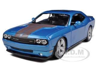 2008 Dodge Challenger SRT8 Blue Metallic 1/24 Diecast Model Car by Maisto diecast model