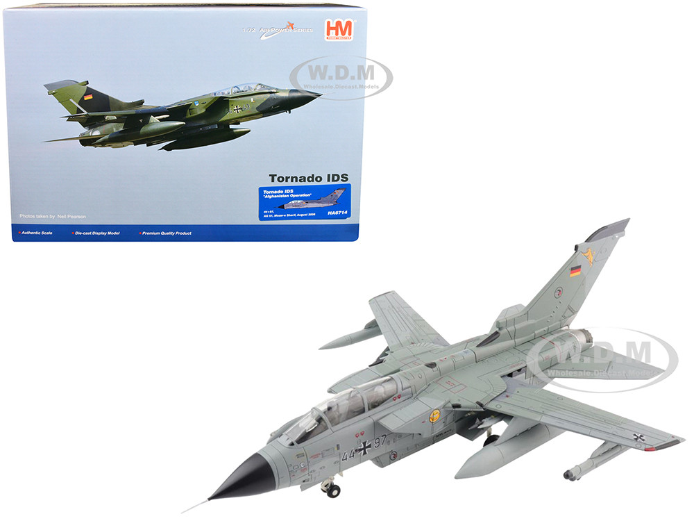 Panavia Tornado IDS Aircraft "Afghanistan Operation" "44+97, AG 51, Mazar-e Sharif" (August 2008) "Air Power Series" 1/72 Diecast Model by Hobby Master diecast model