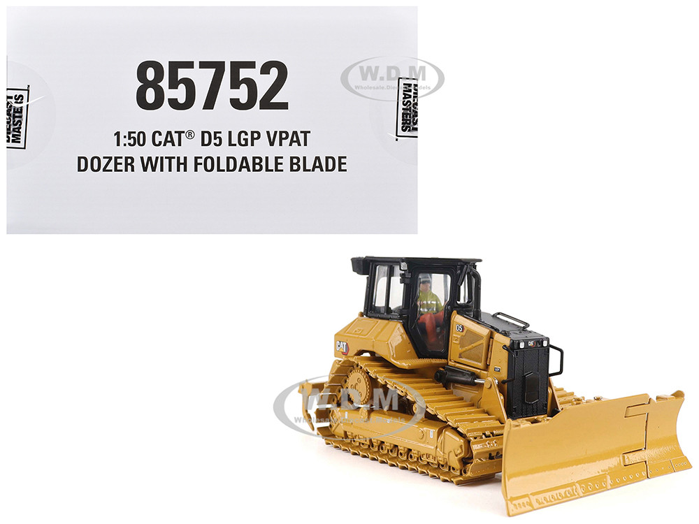 CAT Caterpillar D5 LGP Track-Type Dozer Yellow "High Line" Series 1/50 Diecast Model by Diecast Masters diecast model